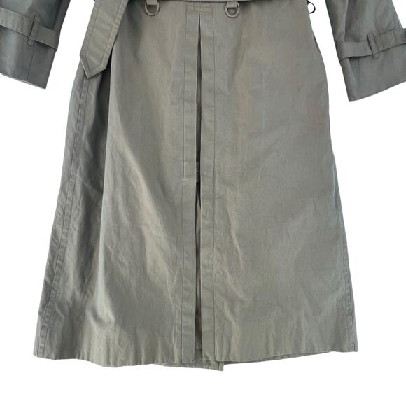 Burberry Green Khaki Trench Coat - Picture 8 of 15